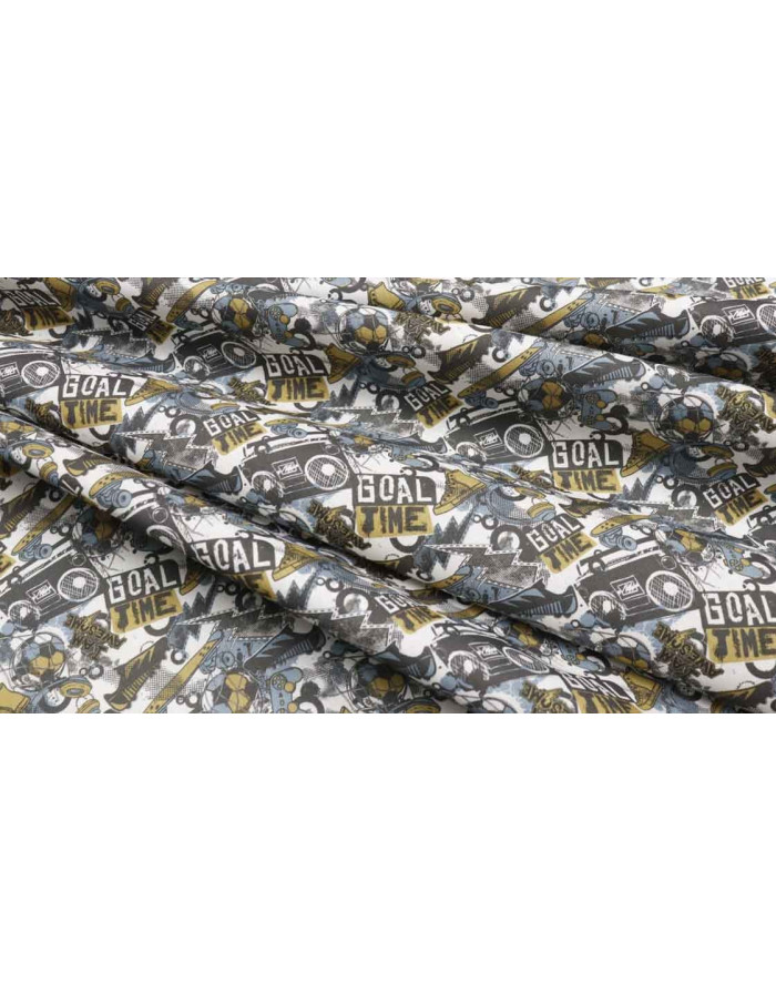 Algodón Goal Time White Aguamarina - Imagen 4