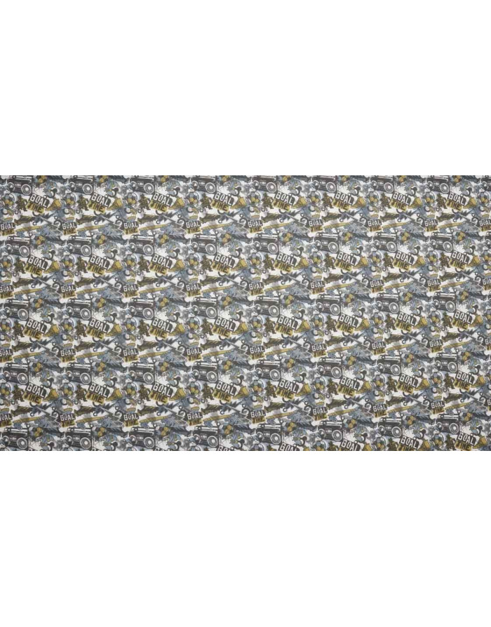 Algodón Goal Time White Aguamarina - Imagen 2