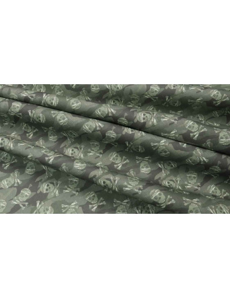 Algodón Pirata Calavera Militar