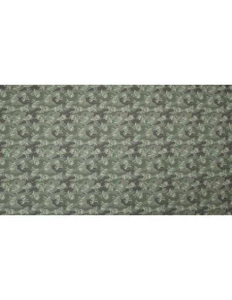 Algodón Pirata Calavera Militar