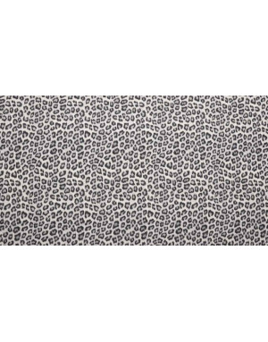 Algodón Animal Print Leopardo Gris