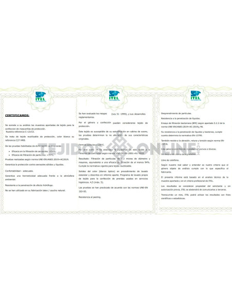 Tejido Hidrófugo - Imagen 4