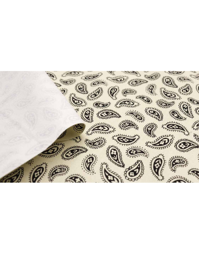 Popelín Algodón Beige Cachemiras