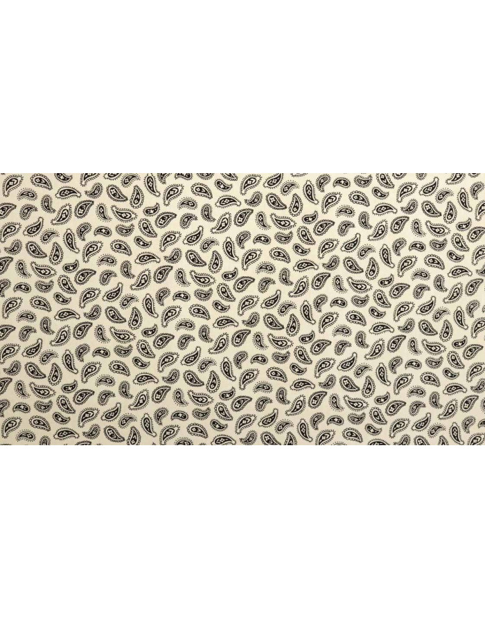 Popelín Algodón Beige Cachemiras