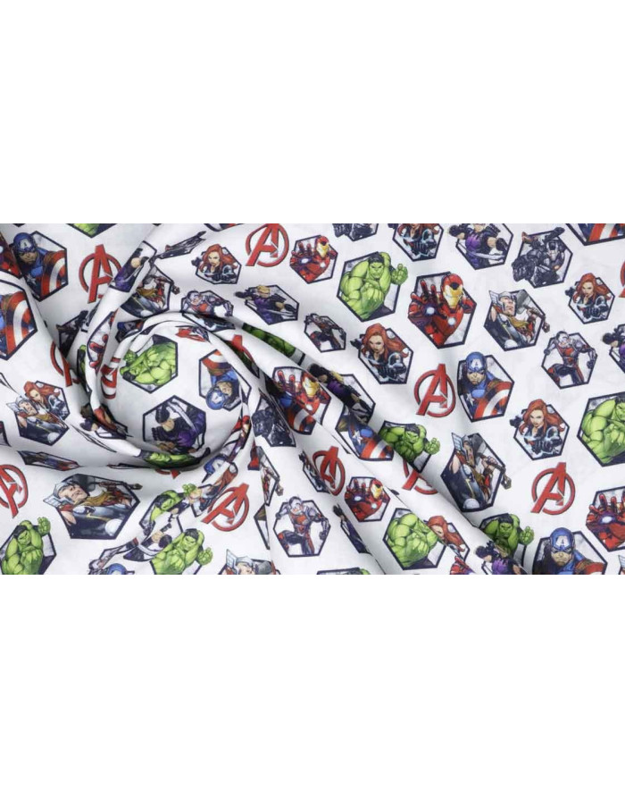 Algodón Escudos Marvel