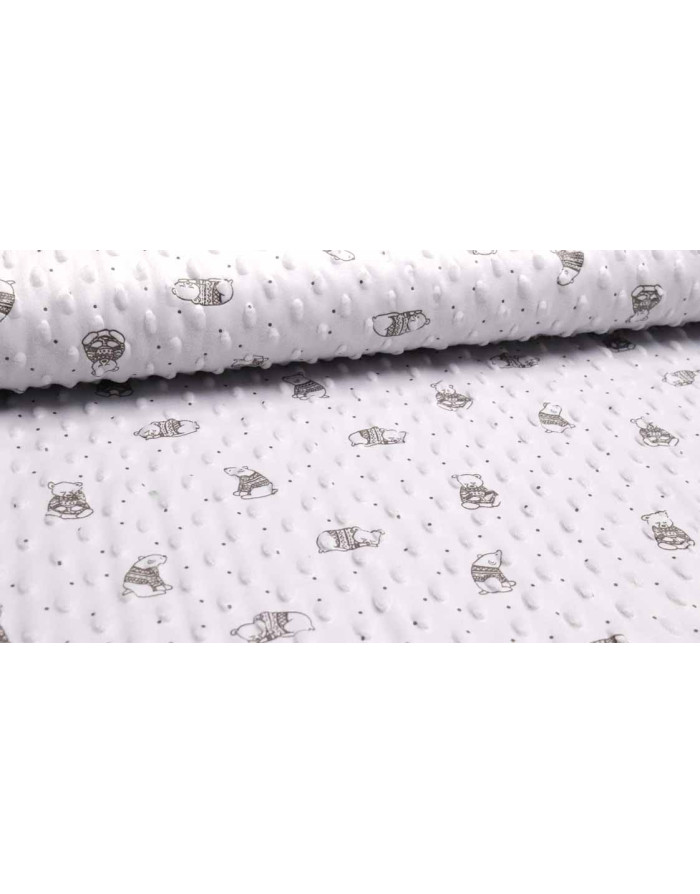 Coralina Topos Osos Gris - Imagen 1