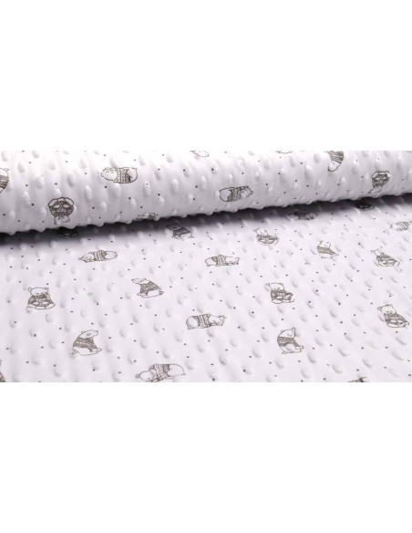 Coralina Topos Osos Gris - Imagen 1