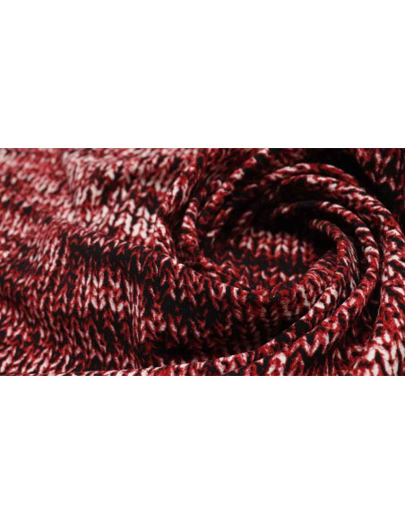 Crep Burdeos Trenzados Lana - Imagen 4
