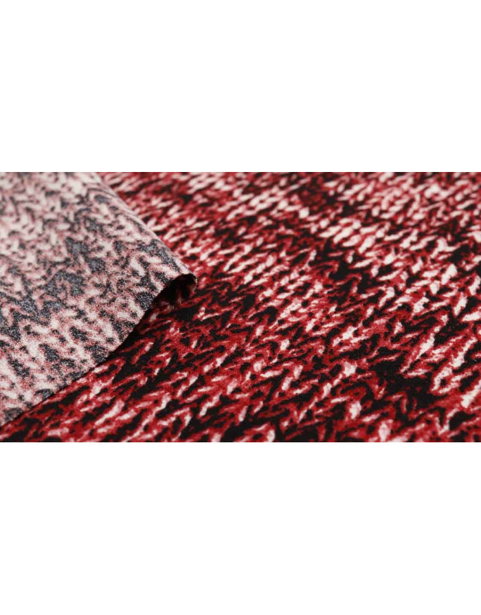 Crep Burdeos Trenzados Lana - Imagen 3