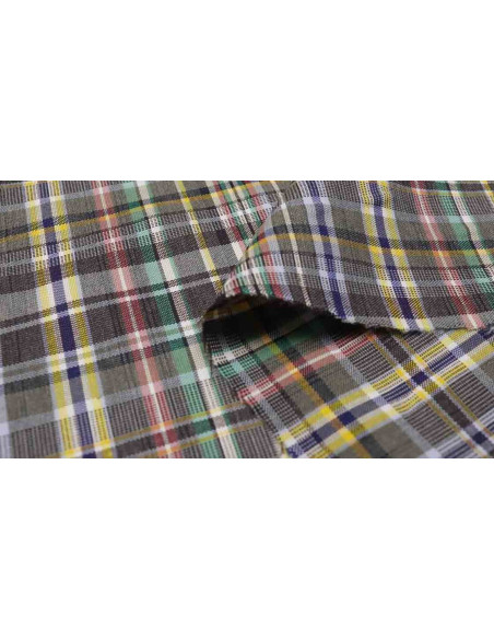 Algodón Cuadros Yogo Marrón