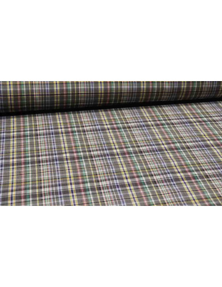 Algodón Cuadros Yogo Marrón