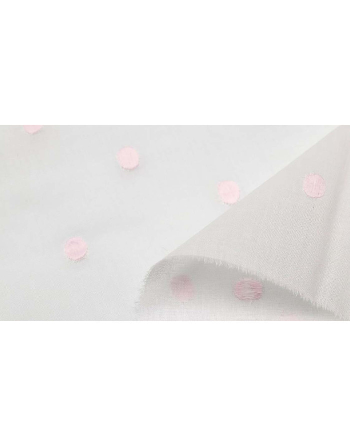 Batista Suiza Organdizada Panete Rosa - Imagen 2