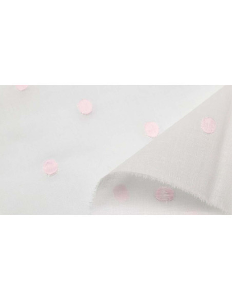Batista Suiza Organdizada Panete Rosa - Imagen 2