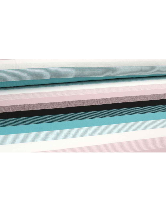 Punto Hilo Rayas Rosa Sandi