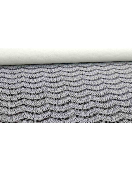 Encaje Caido Blanco Roto Ondas Encaje Caido Blanco Roto Ondas