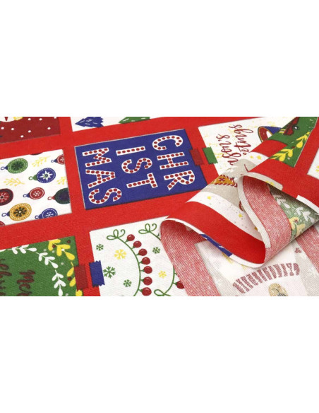 Loneta Navidad PatchWork Postal - Imagen 2
