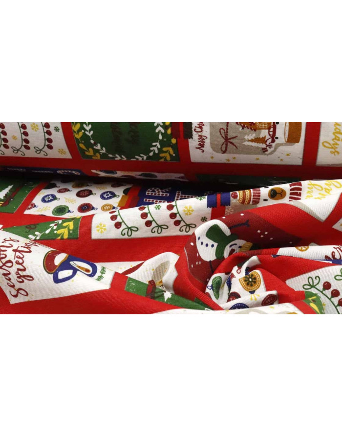 Loneta Navidad PatchWork Postal - Imagen 3