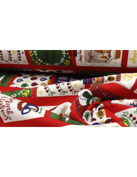 Loneta Navidad PatchWork Postal - Imagen 3