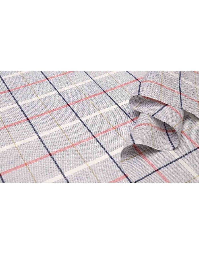 Tela Cuadros Rayas Rojas - Imagen 2