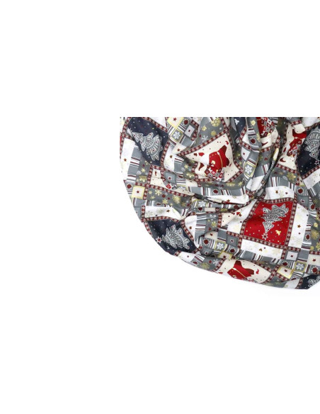 Navidad PatchWork Gris Noel