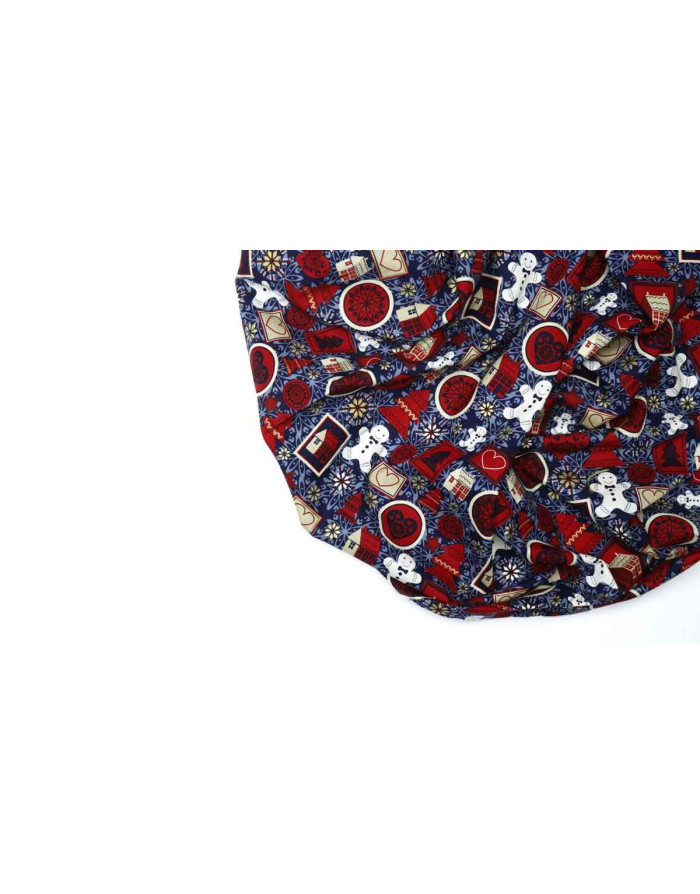 Navidad PatchWork Azul Bolas