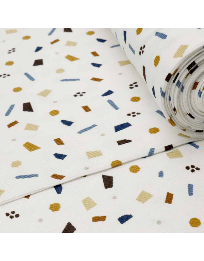 Punto Canalé Blanco Picapiedra