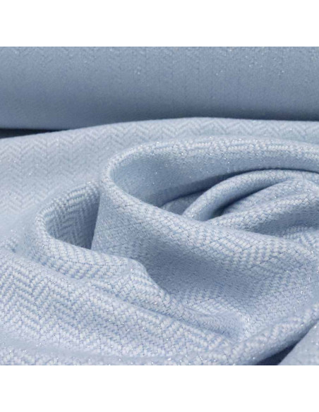 Lana Espigas Celeste Lurex - Imagen 2