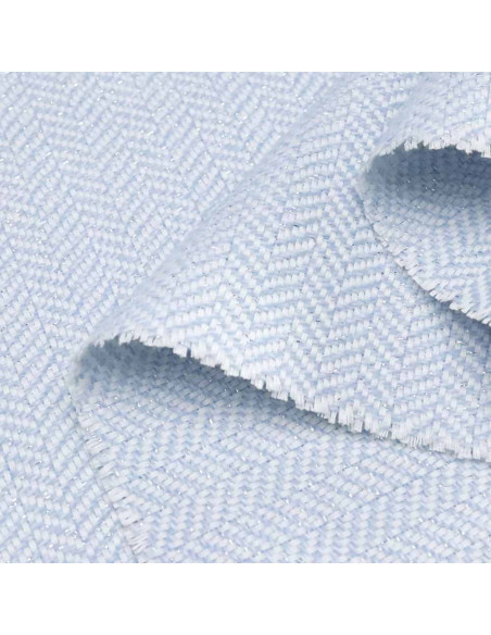 Lana Espigas Celeste Lurex - Imagen 3