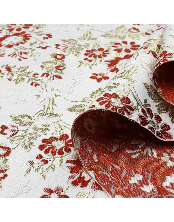 Brocado Blanco Flor Caldera