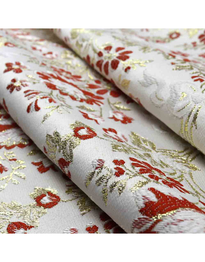 Brocado Blanco Flor Caldera