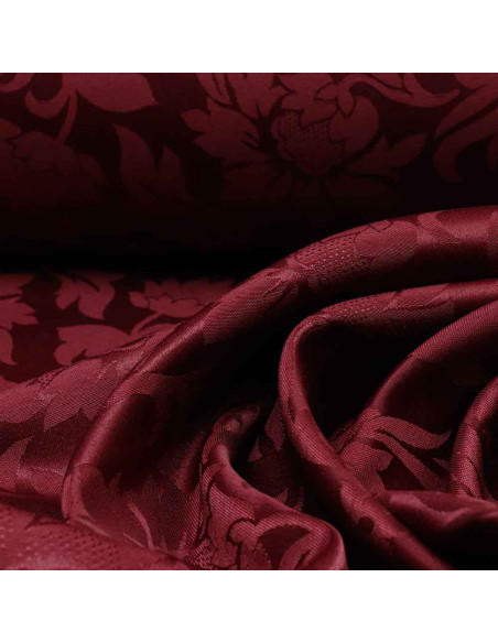 Damasco Burdeos Flor - Imagen 3