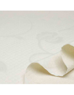 Piqué Tapicería Beige Flor 2