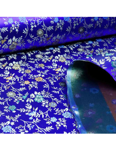 Jacquard Oriental Flor Azulino 2