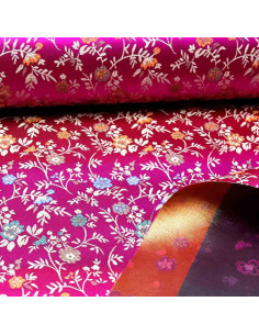 Jacquard Oriental Flor Fucsia 2