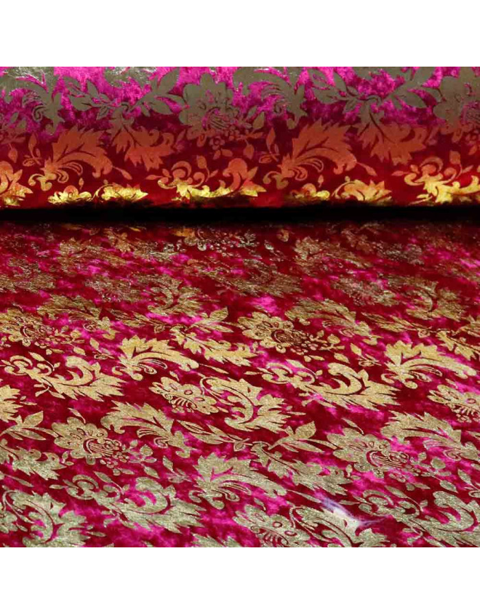 Terciopelo Burdeos Pan de Oro