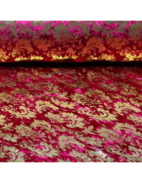 Terciopelo Burdeos Pan de Oro Terciopelo Burdeos Pan de Oro