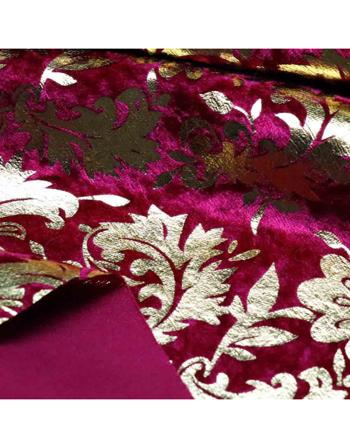 Terciopelo Burdeos Pan de Oro