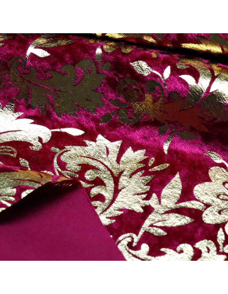 Terciopelo Burdeos Pan de Oro Terciopelo Burdeos Pan de Oro