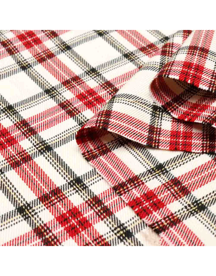 Cuadro Escocés Blanco Nava