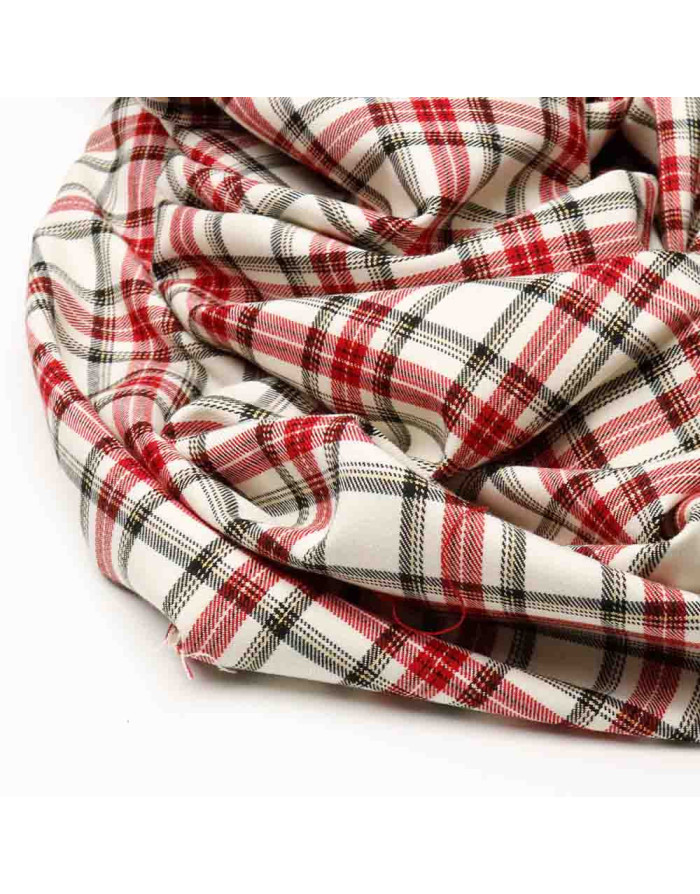 Cuadro Escocés Blanco Nava