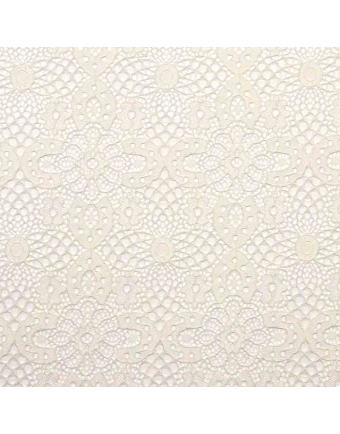 Blonda Blanco Roto Lycra Flor