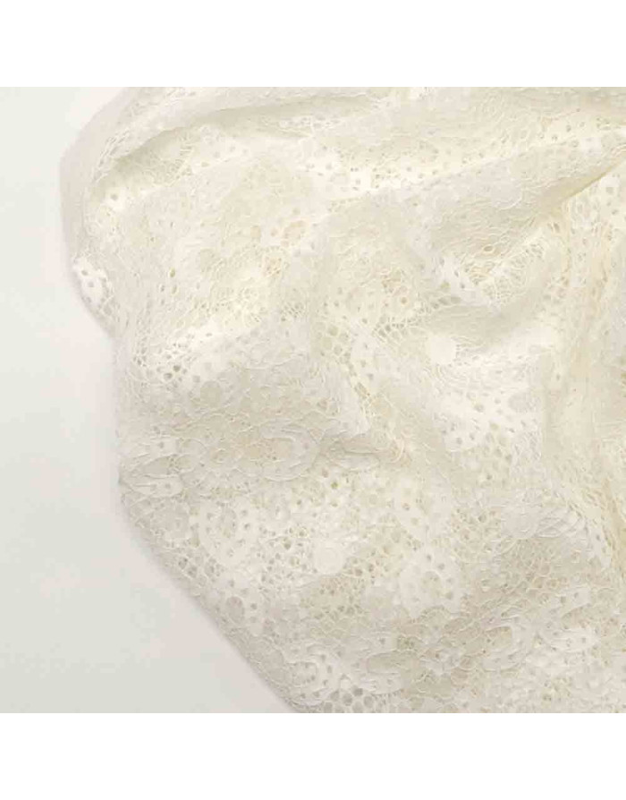 Blonda Blanco Roto Lycra Flor