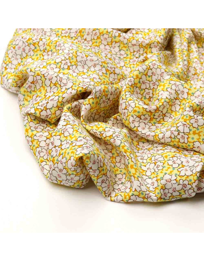 Viscosa Flor Margarita Amarilla