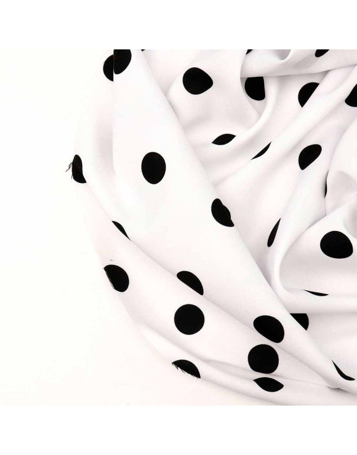 Tela Blanca Lunar Negro