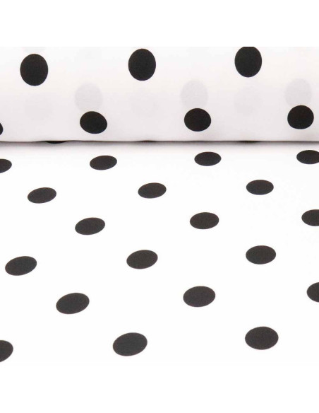 Tela Blanca Lunar Negro