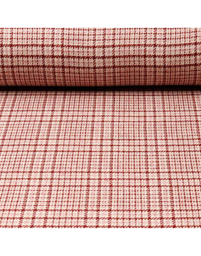 Lana Príncipe Gales Burdeos Rosa