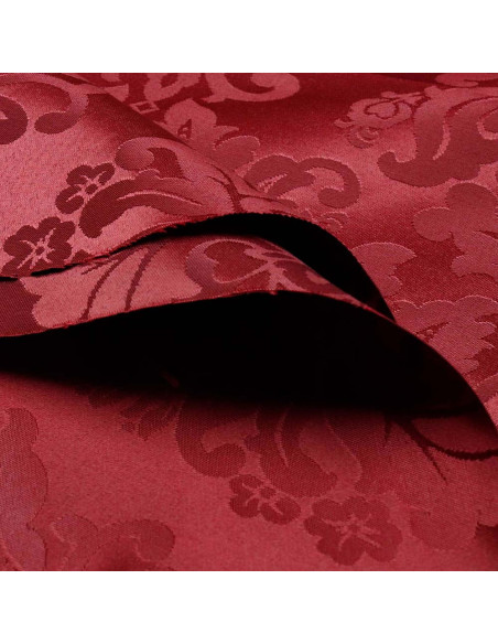 Damasco Burdeos Medallón Damasco Burdeos Medallón