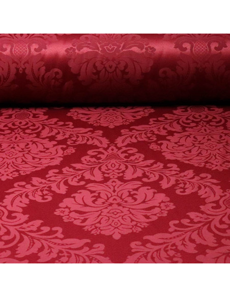 Damasco Burdeos Medallón Damasco Burdeos Medallón