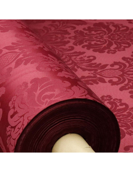 Damasco Burdeos Medallón Damasco Burdeos Medallón