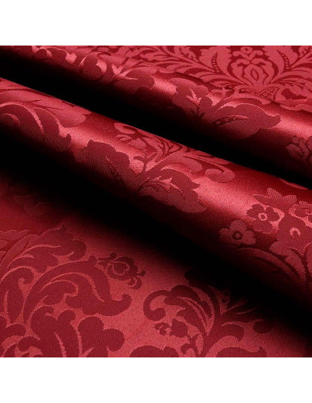 Damasco Burdeos Medallón Damasco Burdeos Medallón